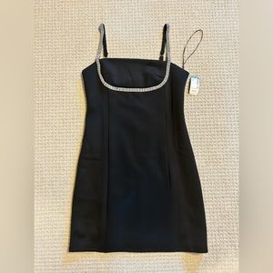 NWT BLACK DRESS WITH RHINESTONE DETAILING